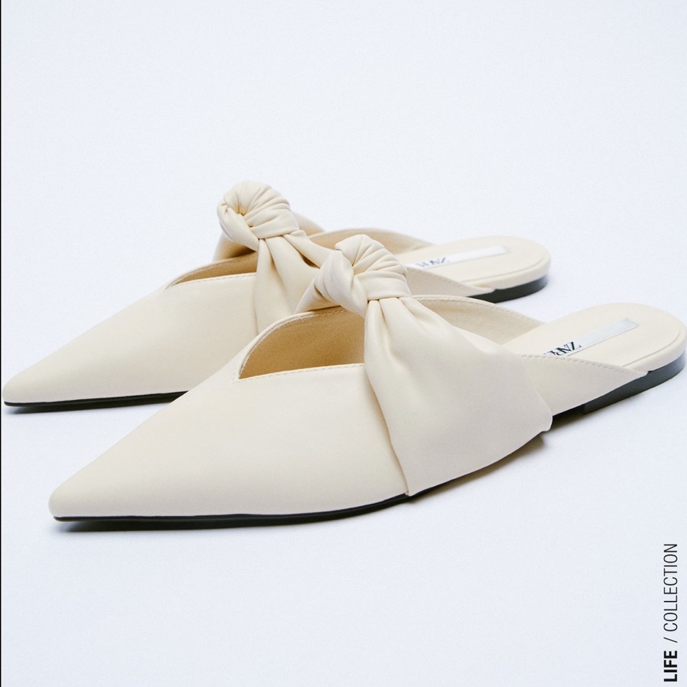 • Zara • Mules with Knot